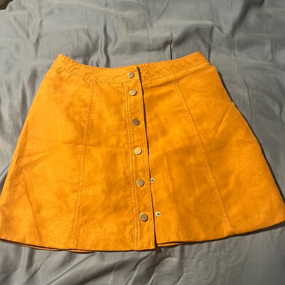 Suede Mini Skirt